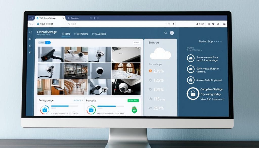 Cloud storage dashboard for surveillance camera system in Houston
