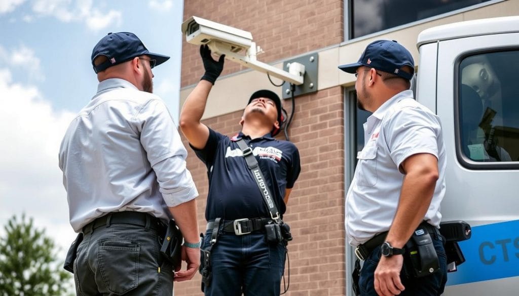 Houston-based surveillance camera installation team
