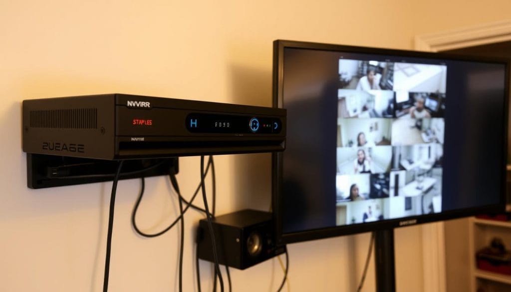 Local NVR storage system for surveillance cameras in Houston home