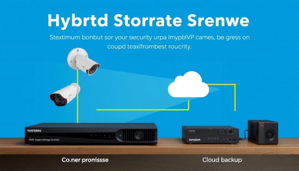 Hybrid storage system for IP megapixel surveillance cameras in Texas business