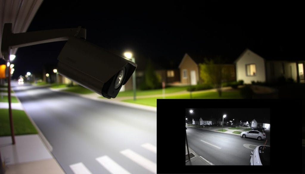IP megapixel surveillance camera with color night vision for Texas businesses