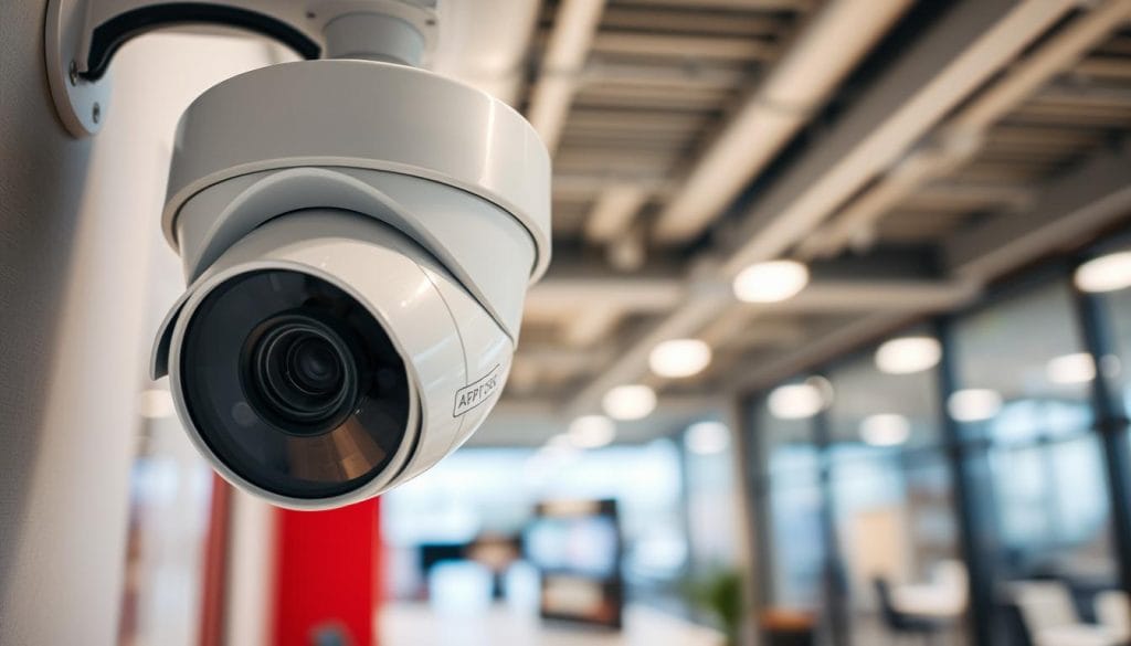 IP megapixel surveillance camera with superior image quality capturing detailed footage