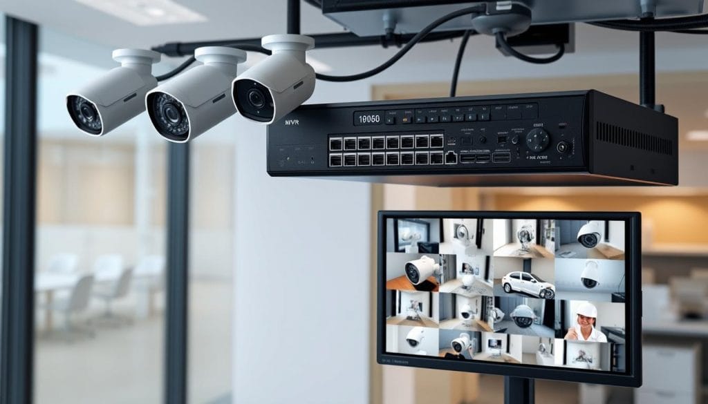 Network Video Recorder (NVR) system for IP megapixel surveillance cameras in Texas business