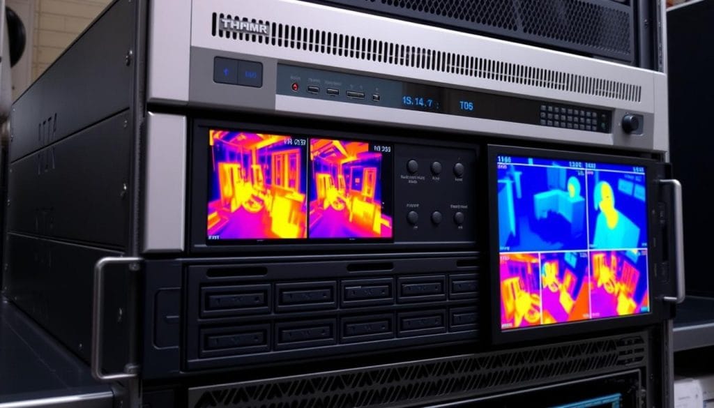 Network Video Recorder (NVR) system for thermal imaging surveillance cameras in Houston business