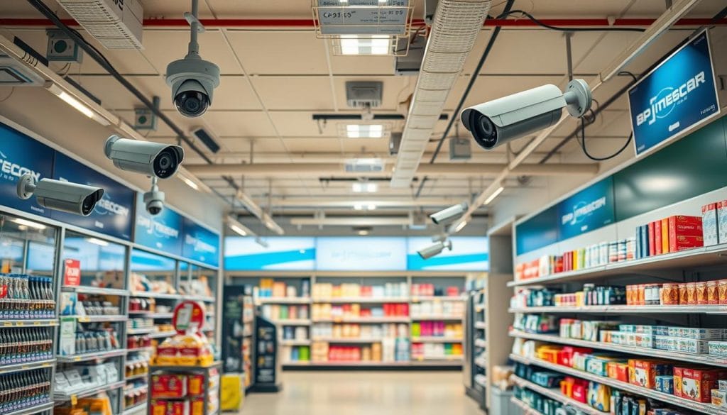 Professional retail security camera installation in Houston TX